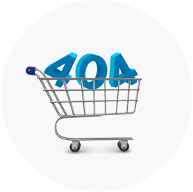 404 in a shopping cart